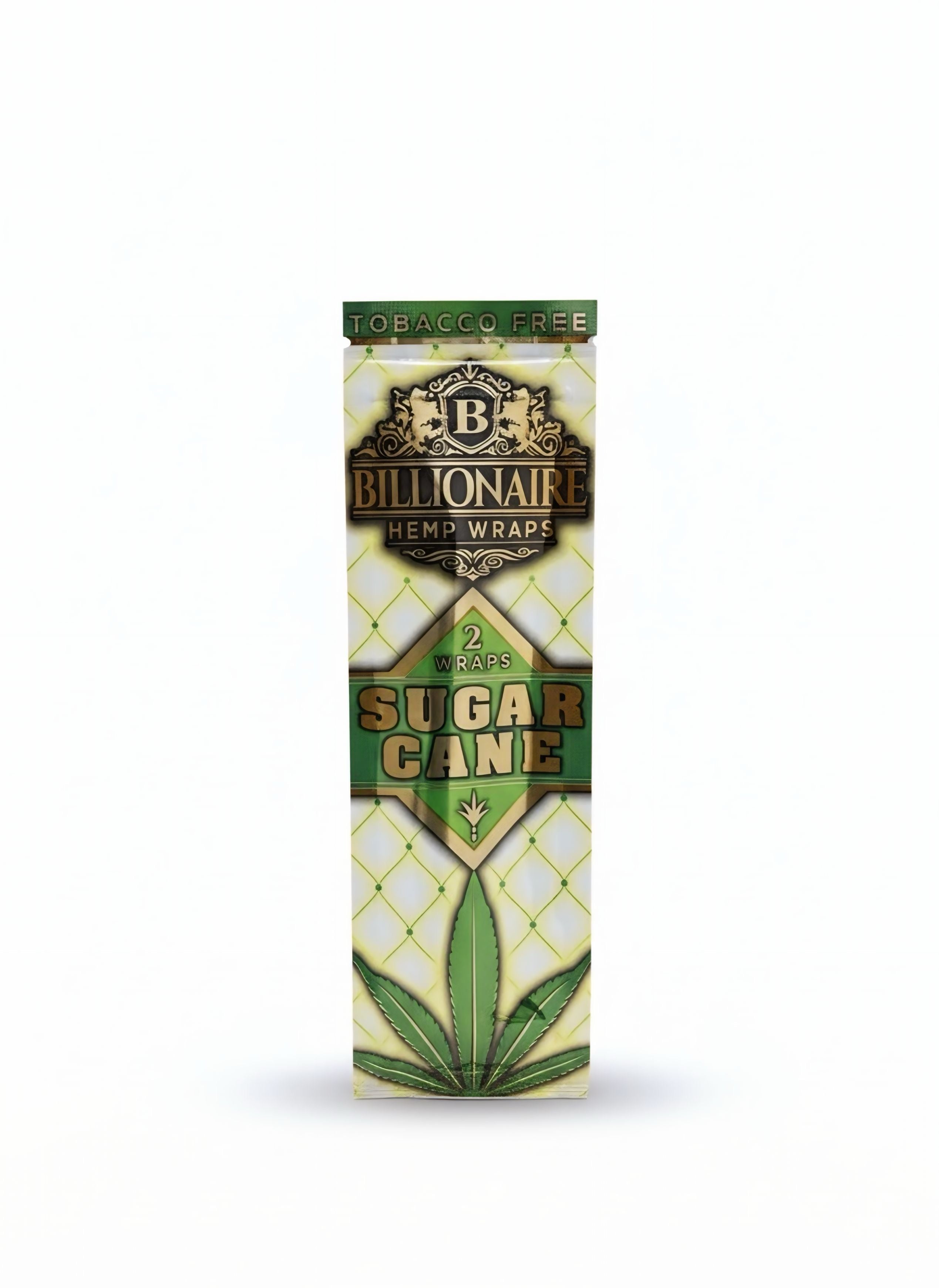 Billionaire Hemp Wrape Sugar Cane 2PK