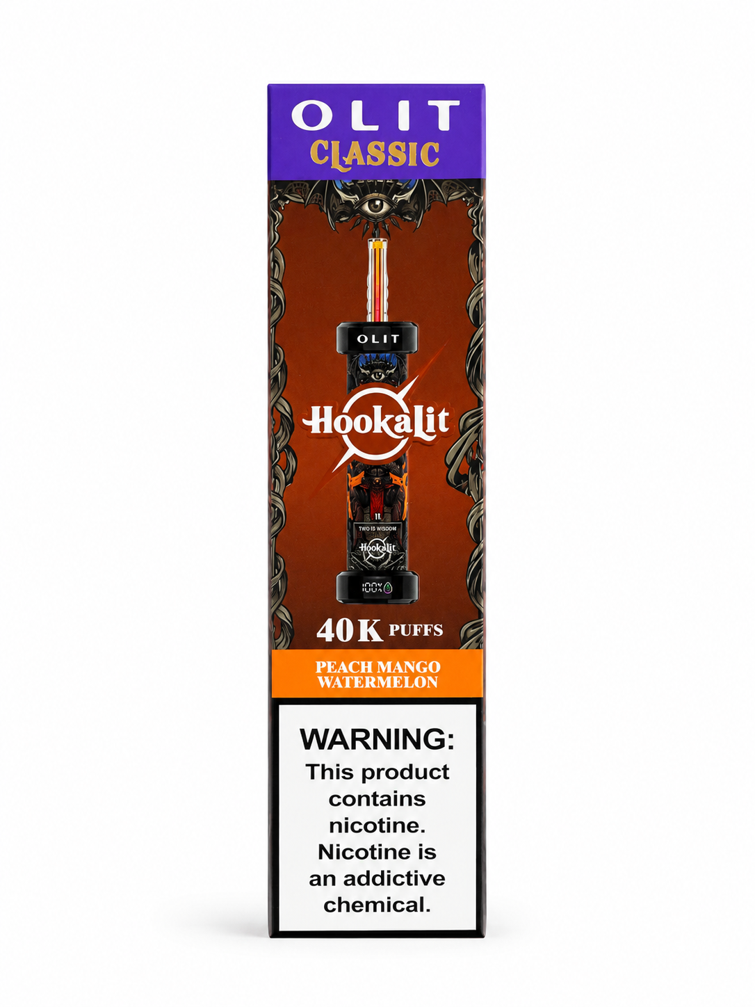 Olit Hookah Lit 40K Peach Mango Watermelon