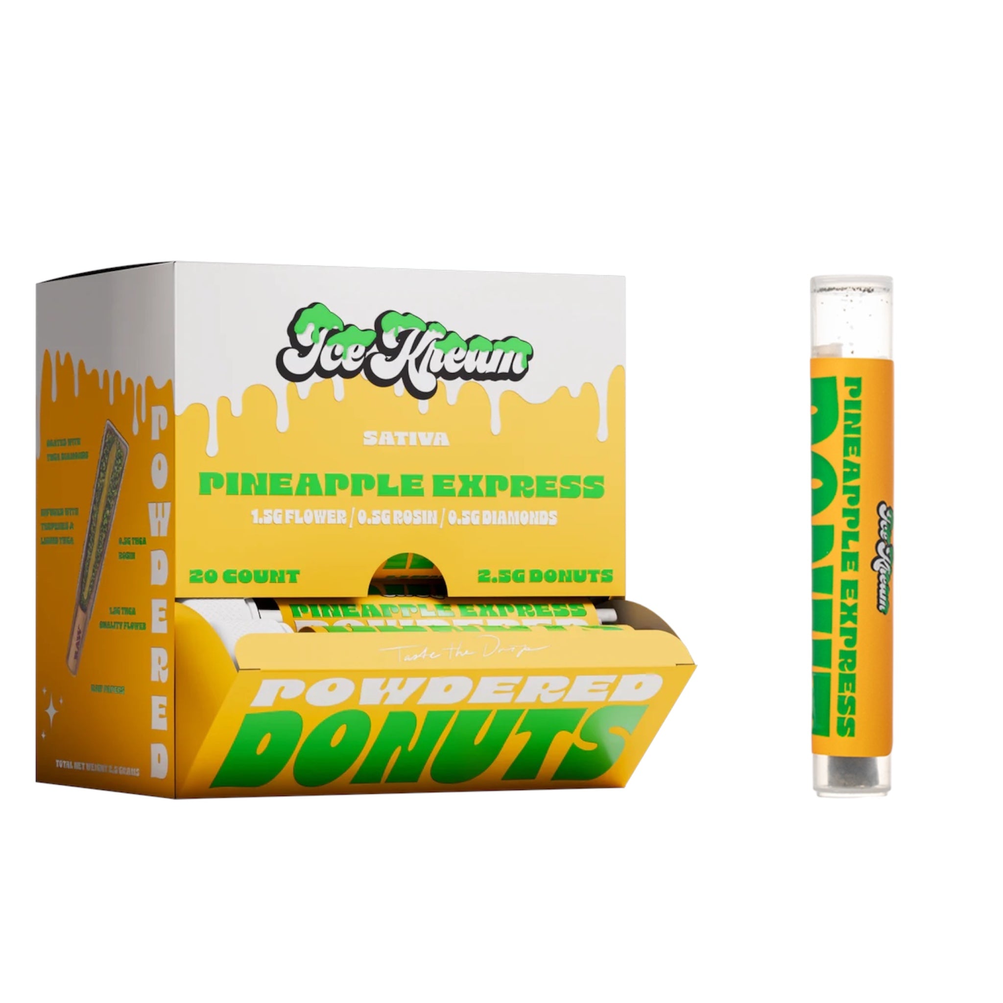 Ice Kream Hash Holes Donuts Pre-Roll - 2.25g (THC-A) Pineapple Express Sativa