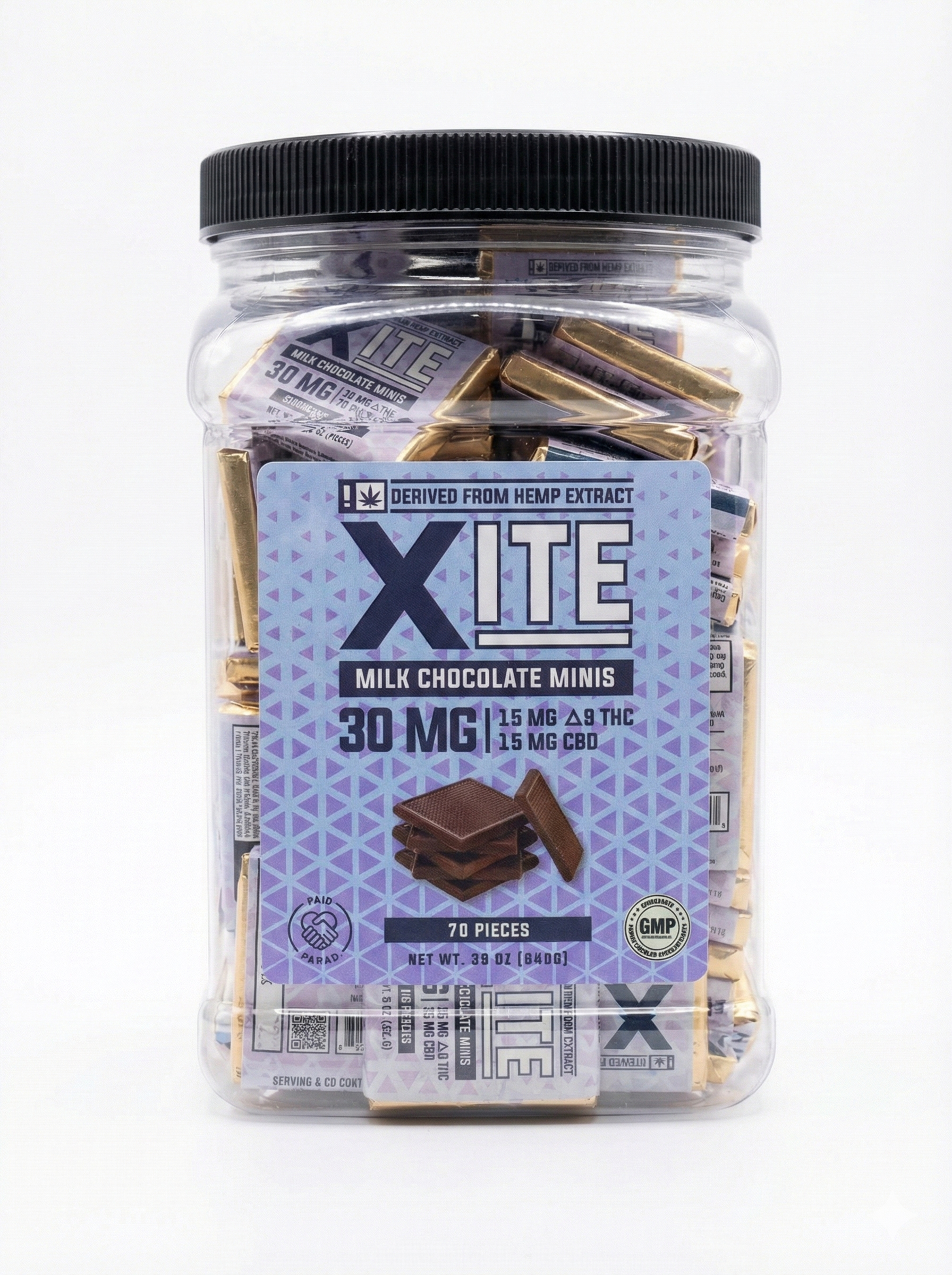 Xlit D9 + CBD Milk Chocolate Minis