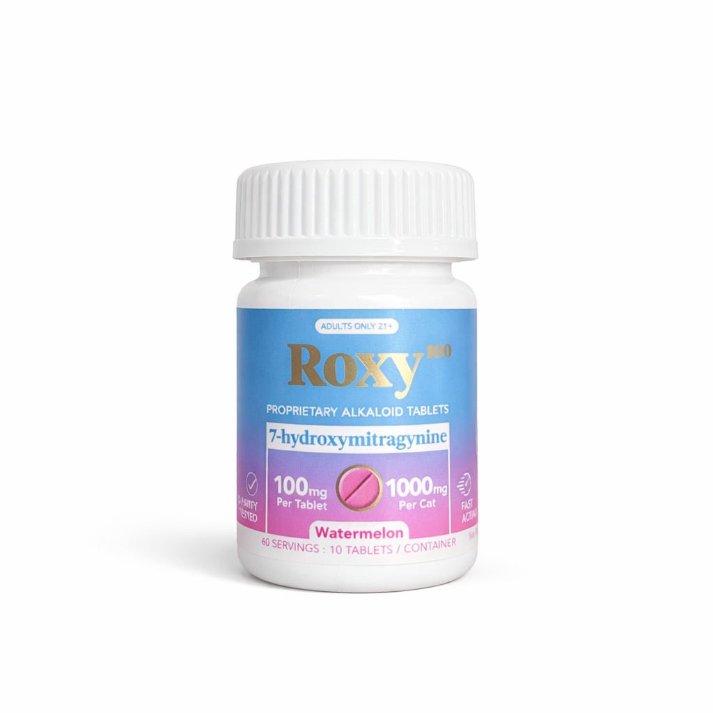 Roxy Complex Alkaloid 7-hydroxymitragynine 100mg Watermelon 10 Tablets
