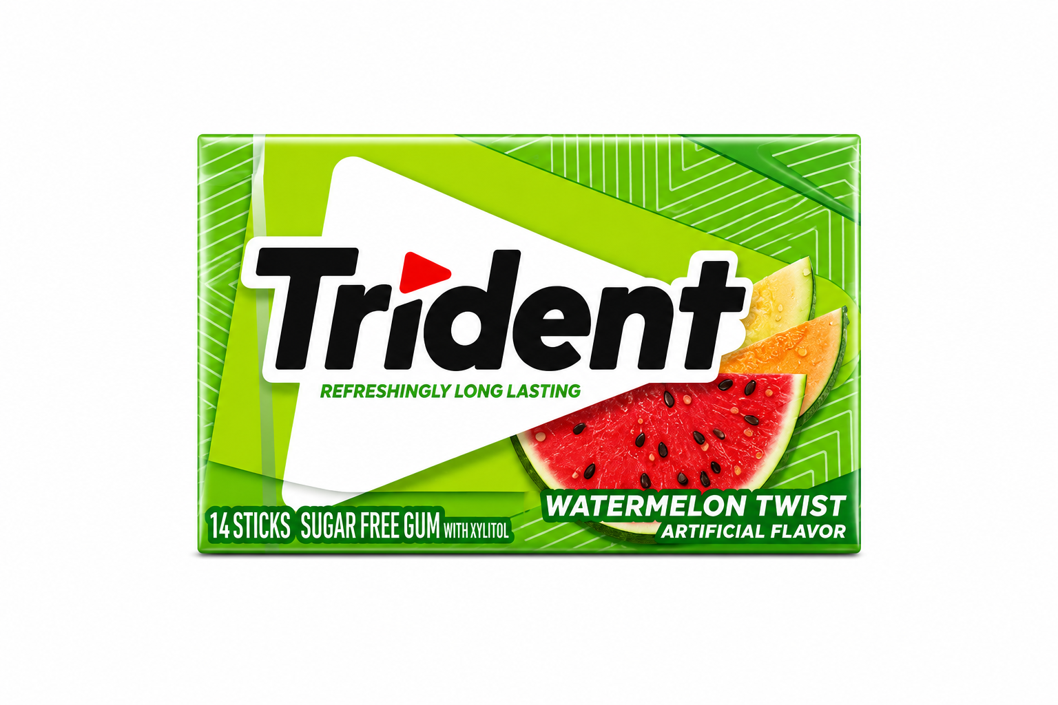 Trident Watermelon Twist Sugar Free Gum,14 Pieces