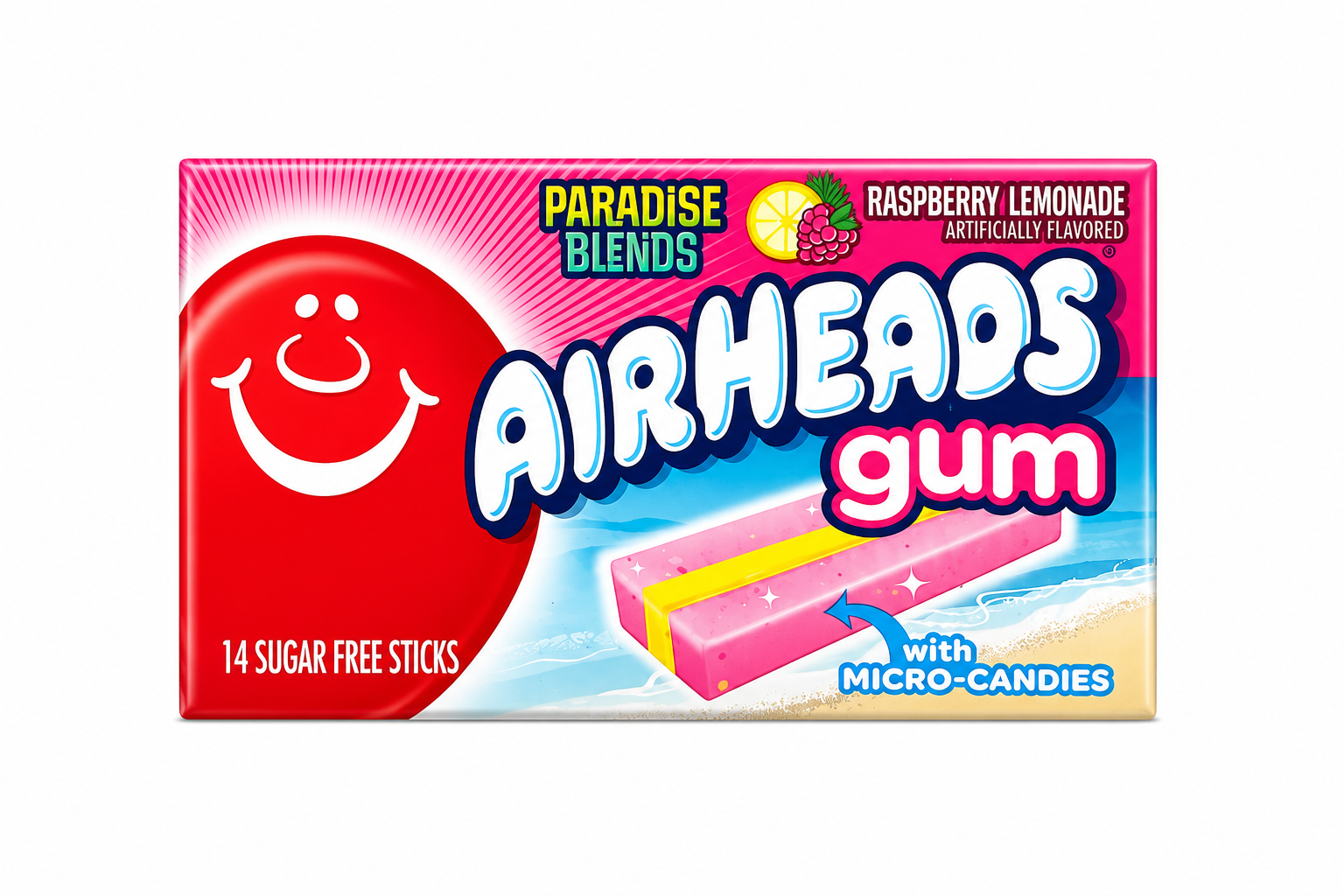 Air Heads Gum Blue Raspberry Lemonade- 14ct