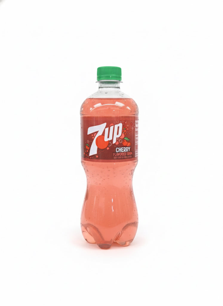 7UP Cherry Soda Pop, 16.9 fl oz
