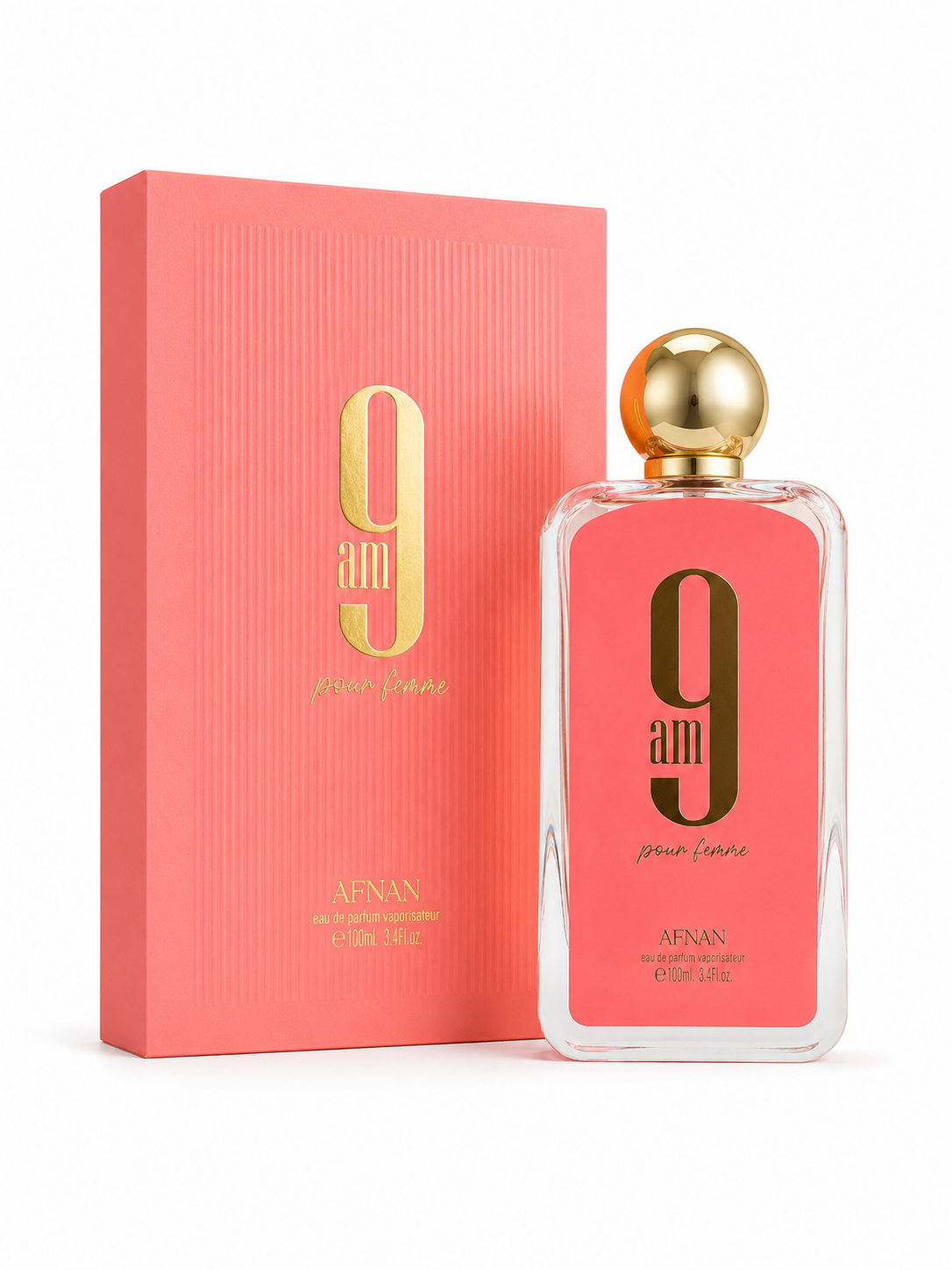 Afnan 9 AM Pour Femme Eau De Parfum, 3.4 Fl. Oz