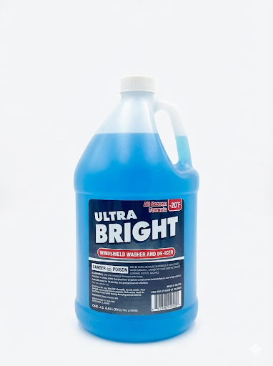 Ultra Bright Windshield Washer and De-Icer Fluid