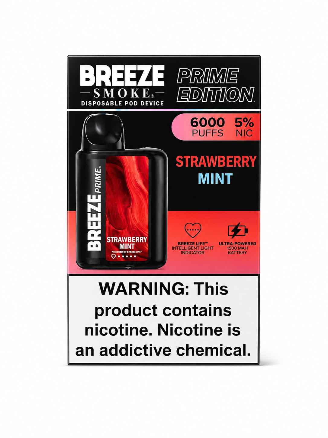 Breeze 6K Strawberry Mint