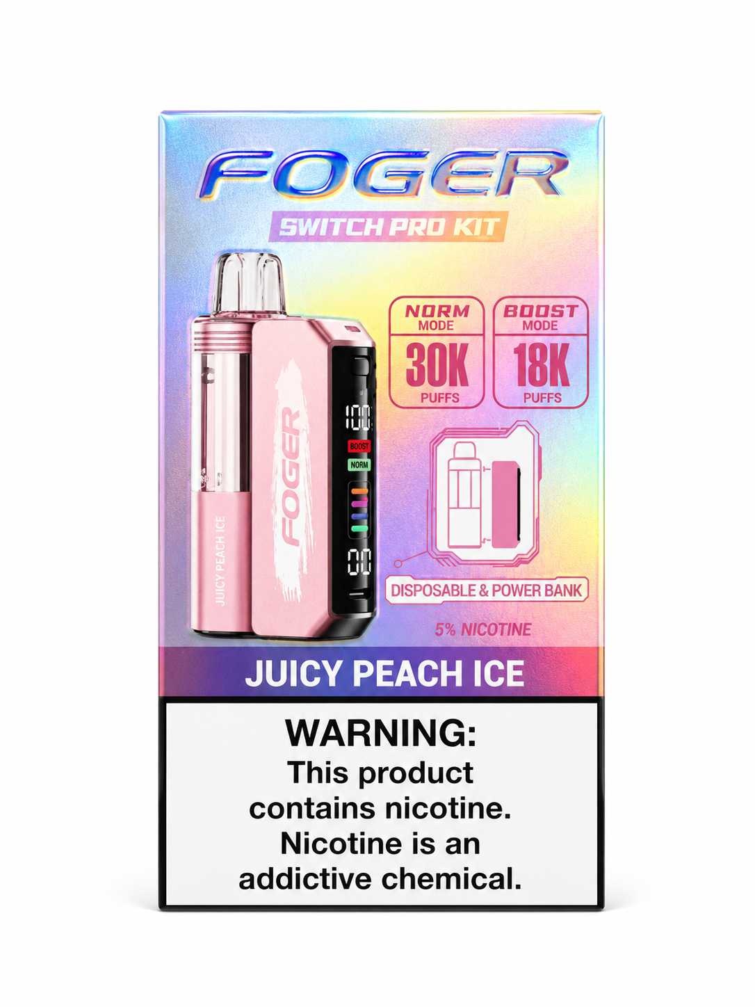 Foger Switch Pod 30K Juicy Peach Ice
