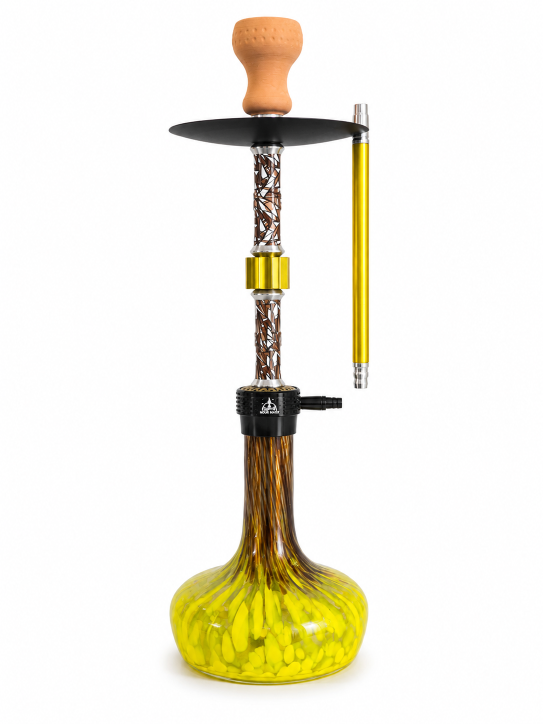Premium Hookah Set – Modern Luxury Glass Shisha with Hose & Clay Bowl #7