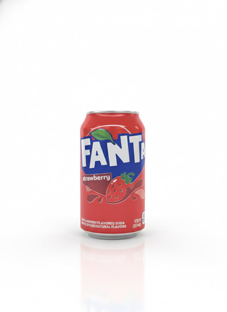 Fanta Strawberry Soda Pop, 12 fl oz
