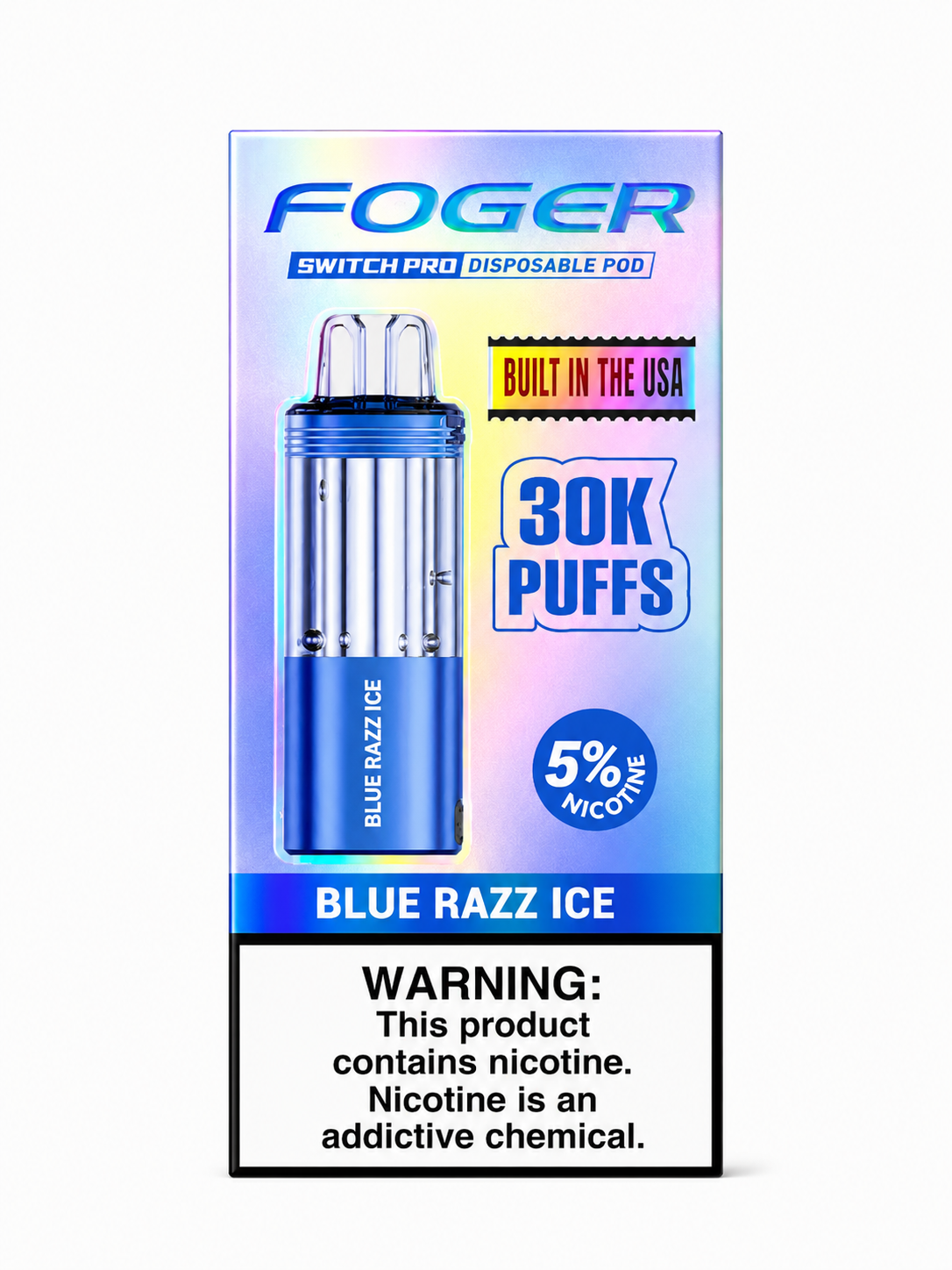 Foger Pod 30K Blue Razz Ice