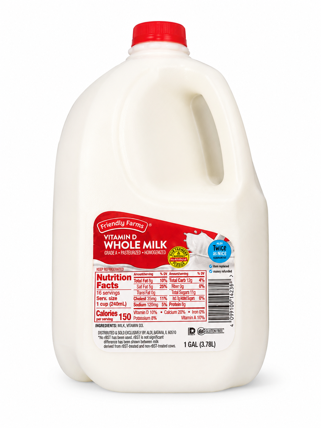 Friendly Farms Whole Milk 1 gal