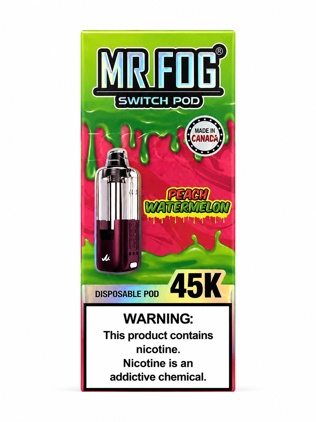 Mr Fog Pod 45K Peach Watermelon