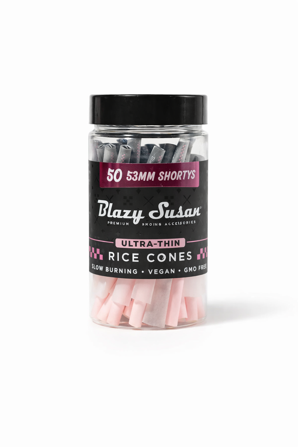 Blazy Susan Ultra Thin Rice Cones 50 53mm Shorty’s Size Jar
