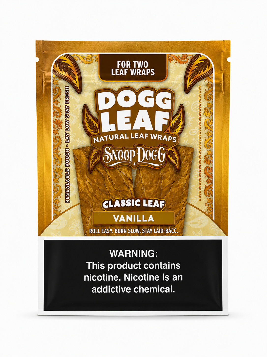 Dogg Leaf Vanilla Natural Leaf Wraps 2pk