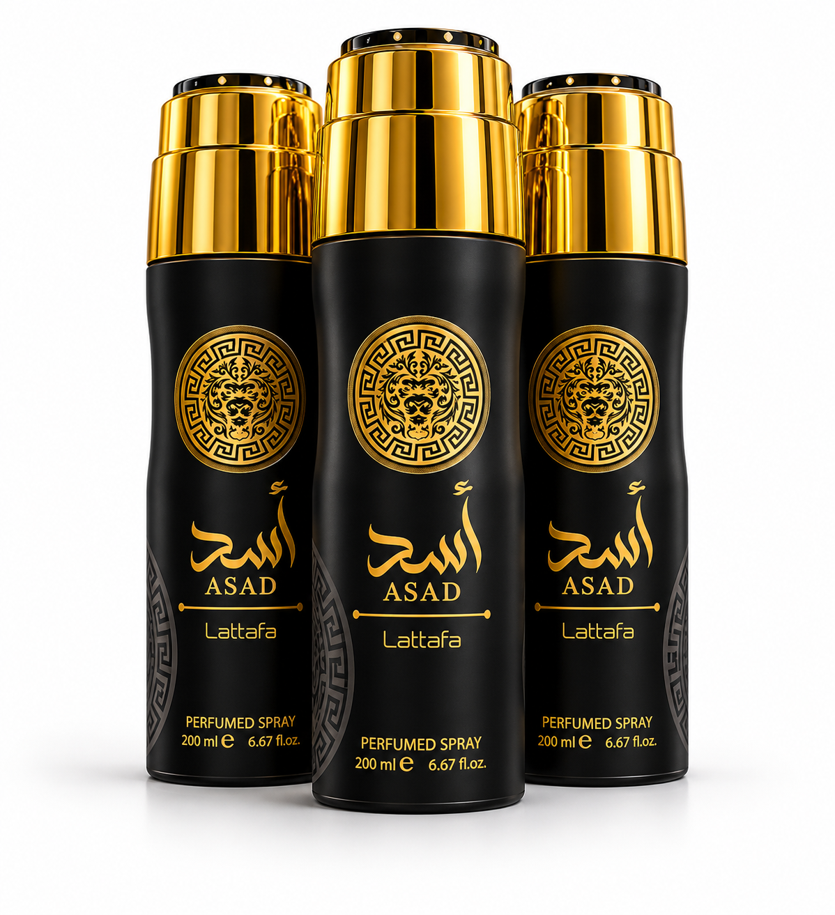 Lattafa Asad Gold Perfumed Body Spray 6.7 Oz (200 ml)