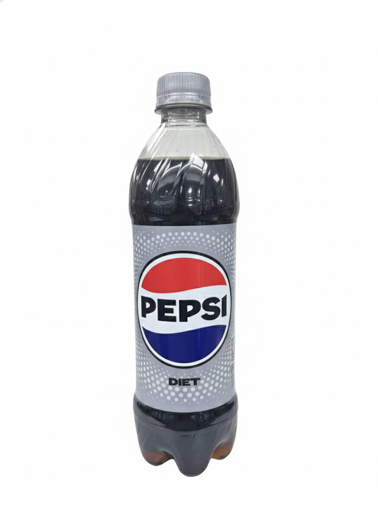 Pepsi Cola Diet Soda Pop, 16.9 fl oz Bottle
