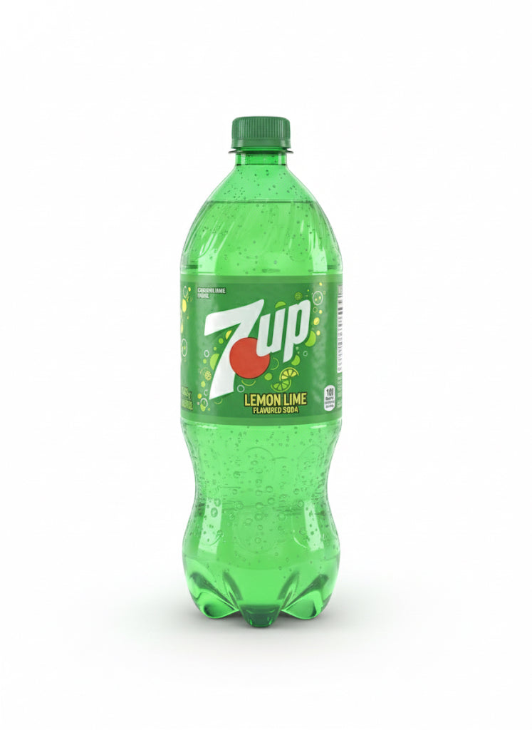 7UP Caffeine Free Lemon Lime Soda Pop, 1 L, Bottle
