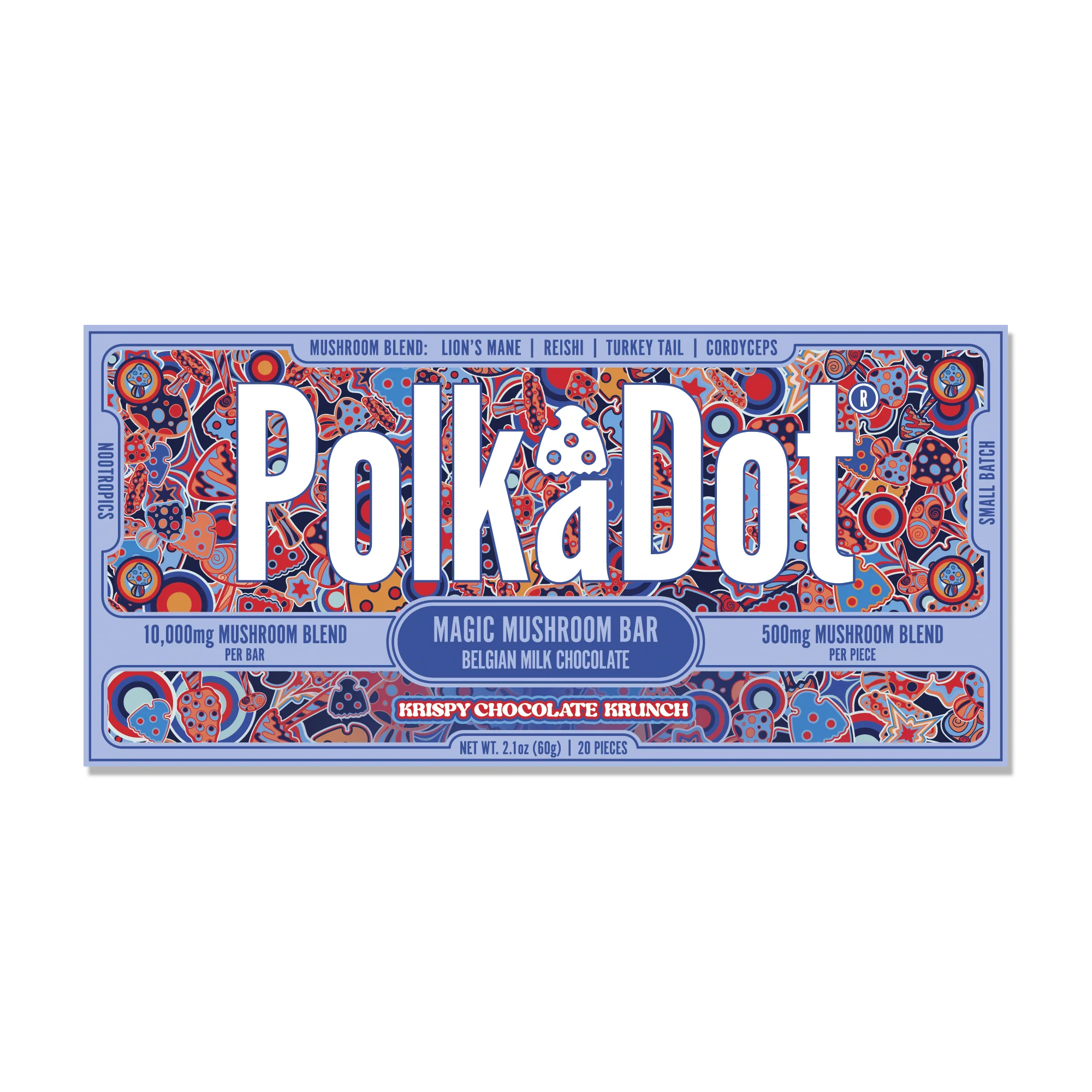PolkaDot Magical Mushroom Krispy Chocolate Krunch 10.000MG Per Bar
