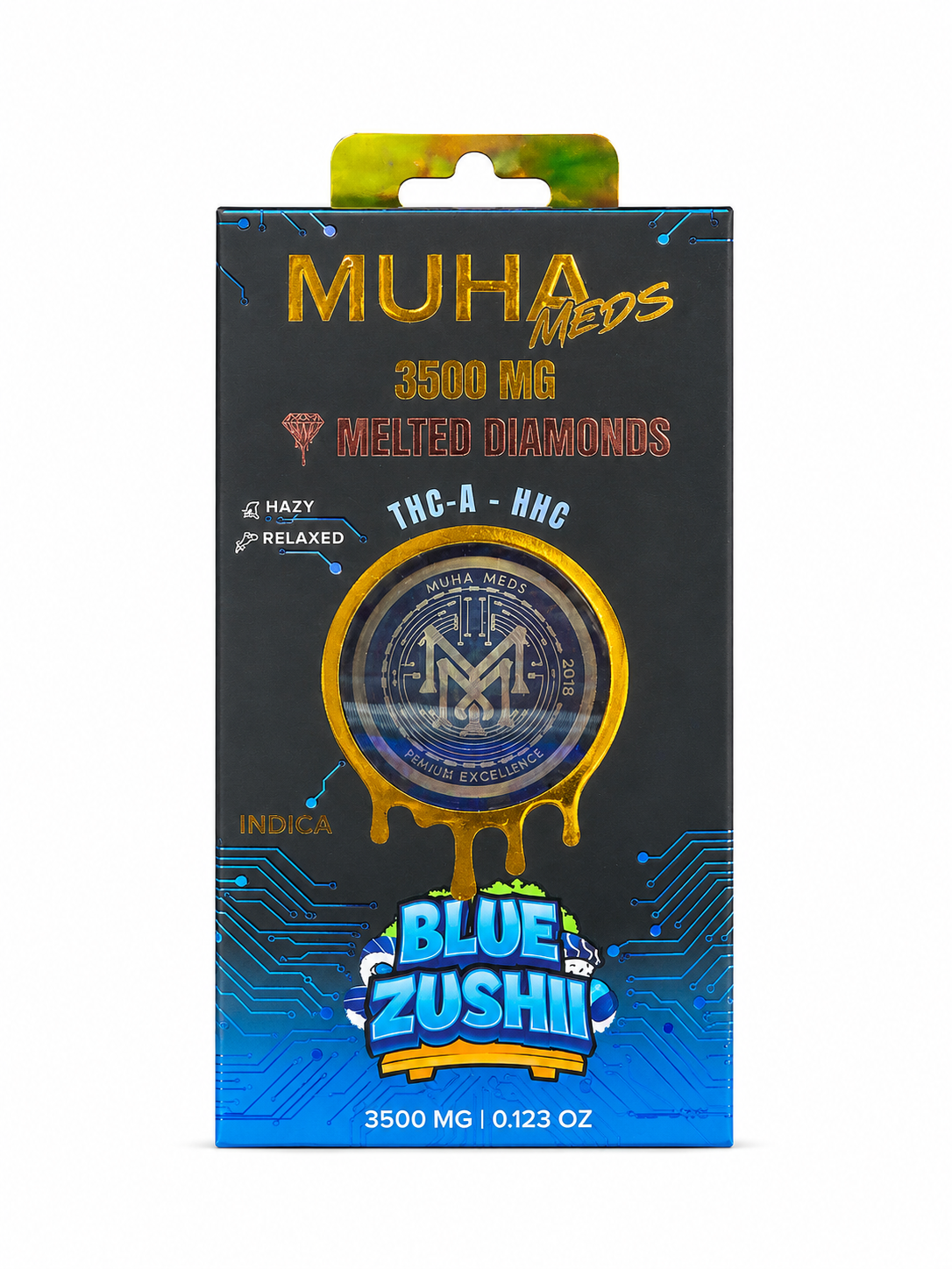 Muha Meds Blue Zushi Indica 3.5G Disposable