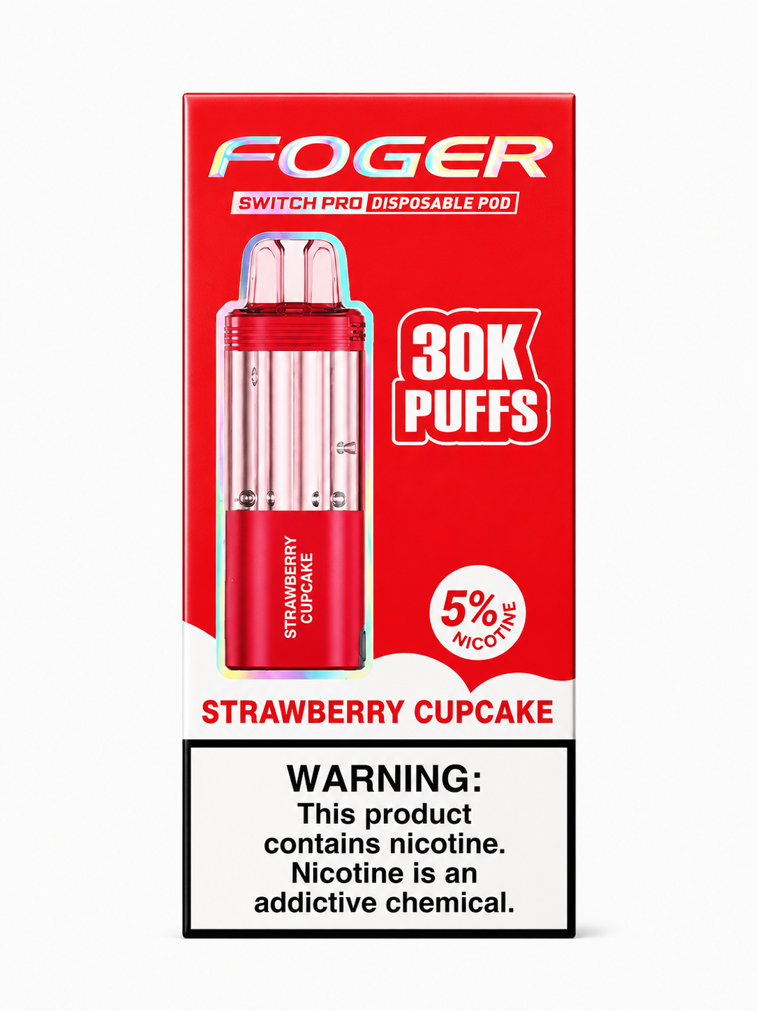 Foger Pod 30K Strawberry Cupcake