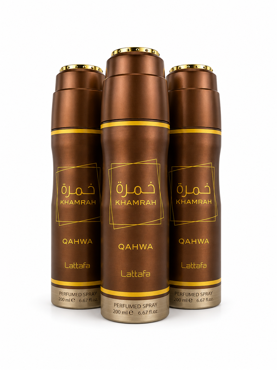 Lattafa Khamrah Qahwa Perfumed Body Spray 6.7 Oz (200 ml)