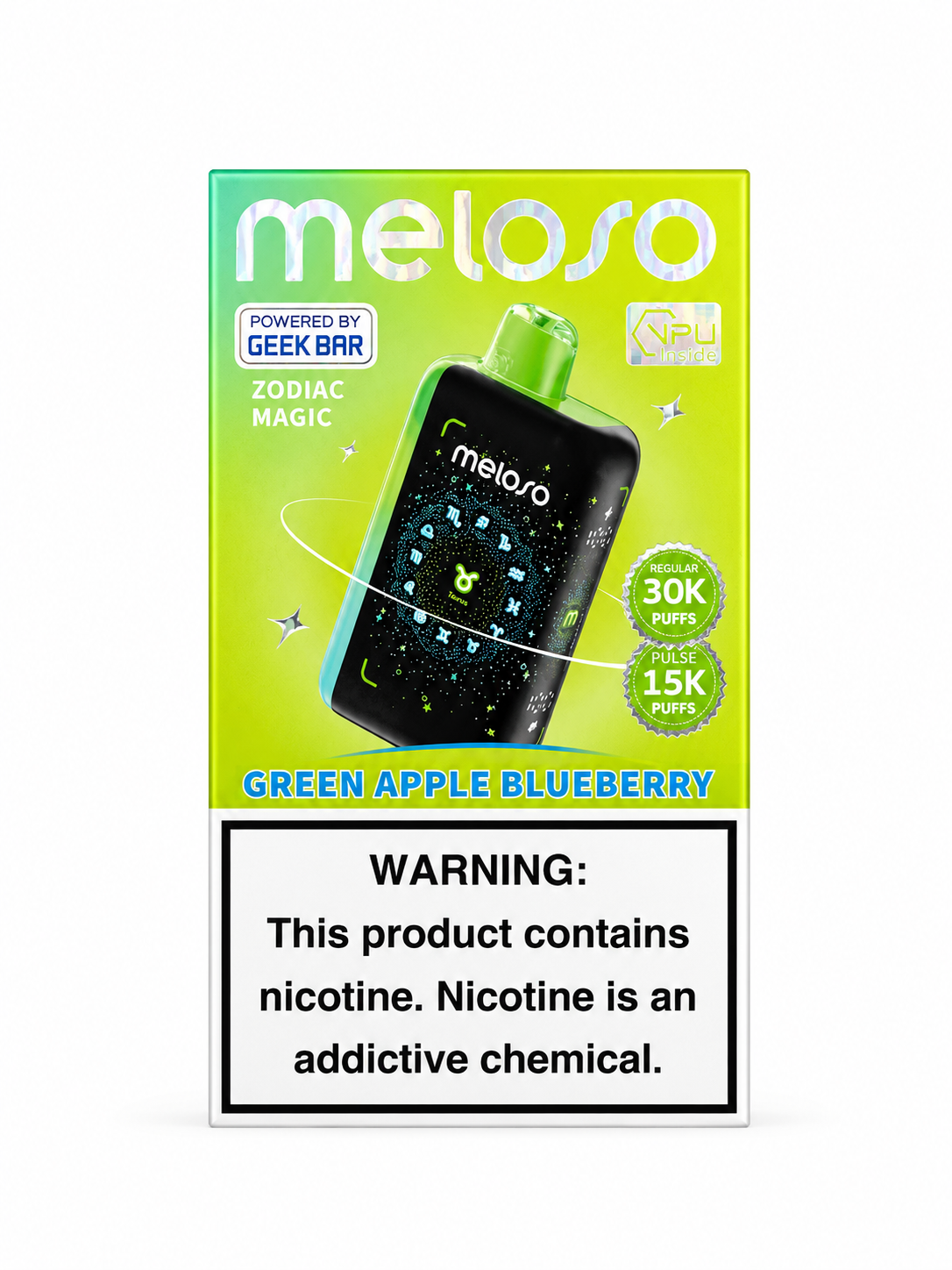 Meloso 30K By Geek Bar Green Apple Blueberry