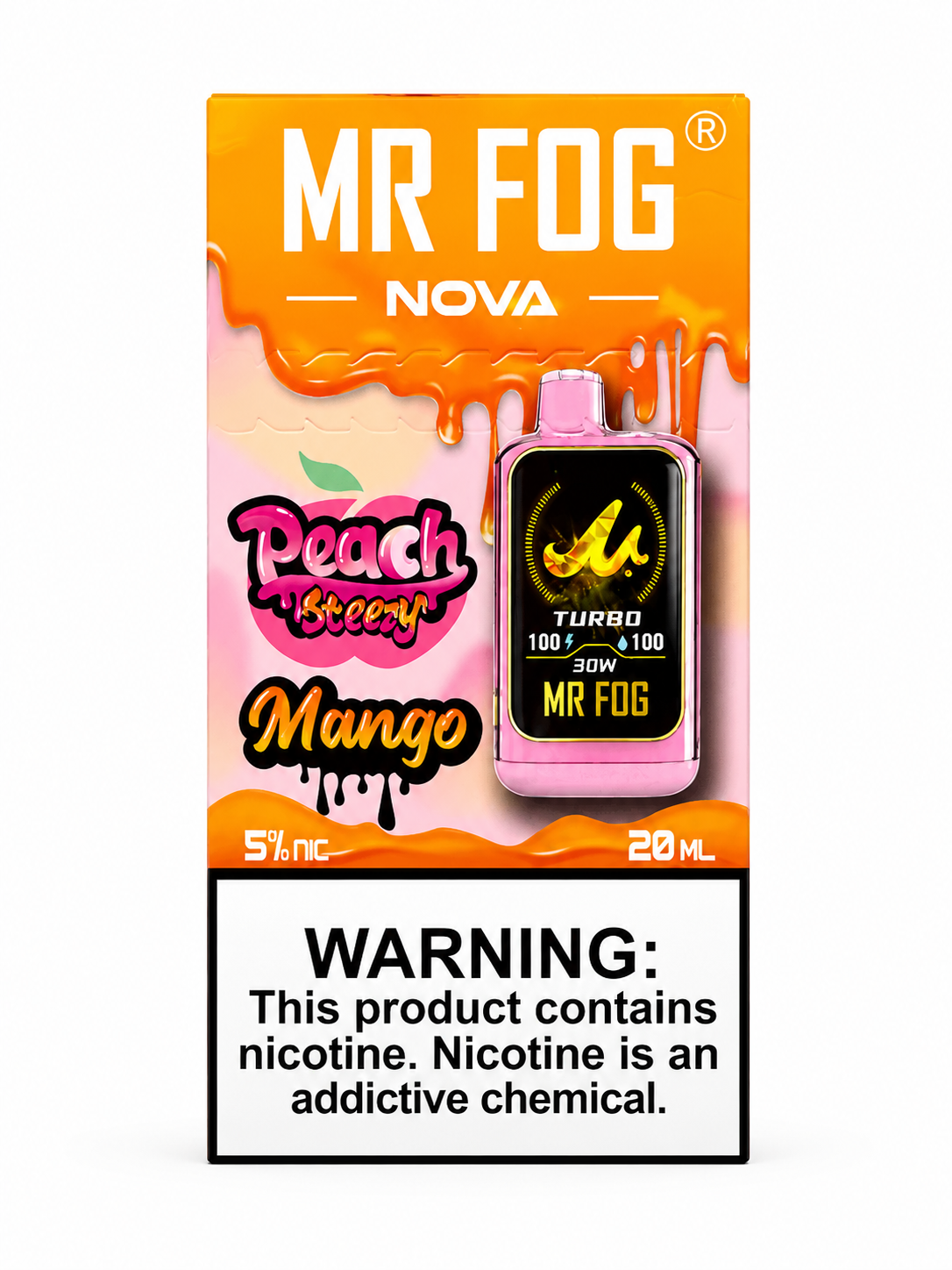 Mr Fog Nova 36K Peach Steezy Mango