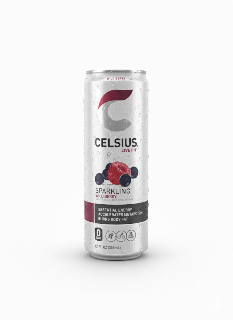CELSIUS Sparkling Wild Berry, Functional Energy Drink 12 fl oz
