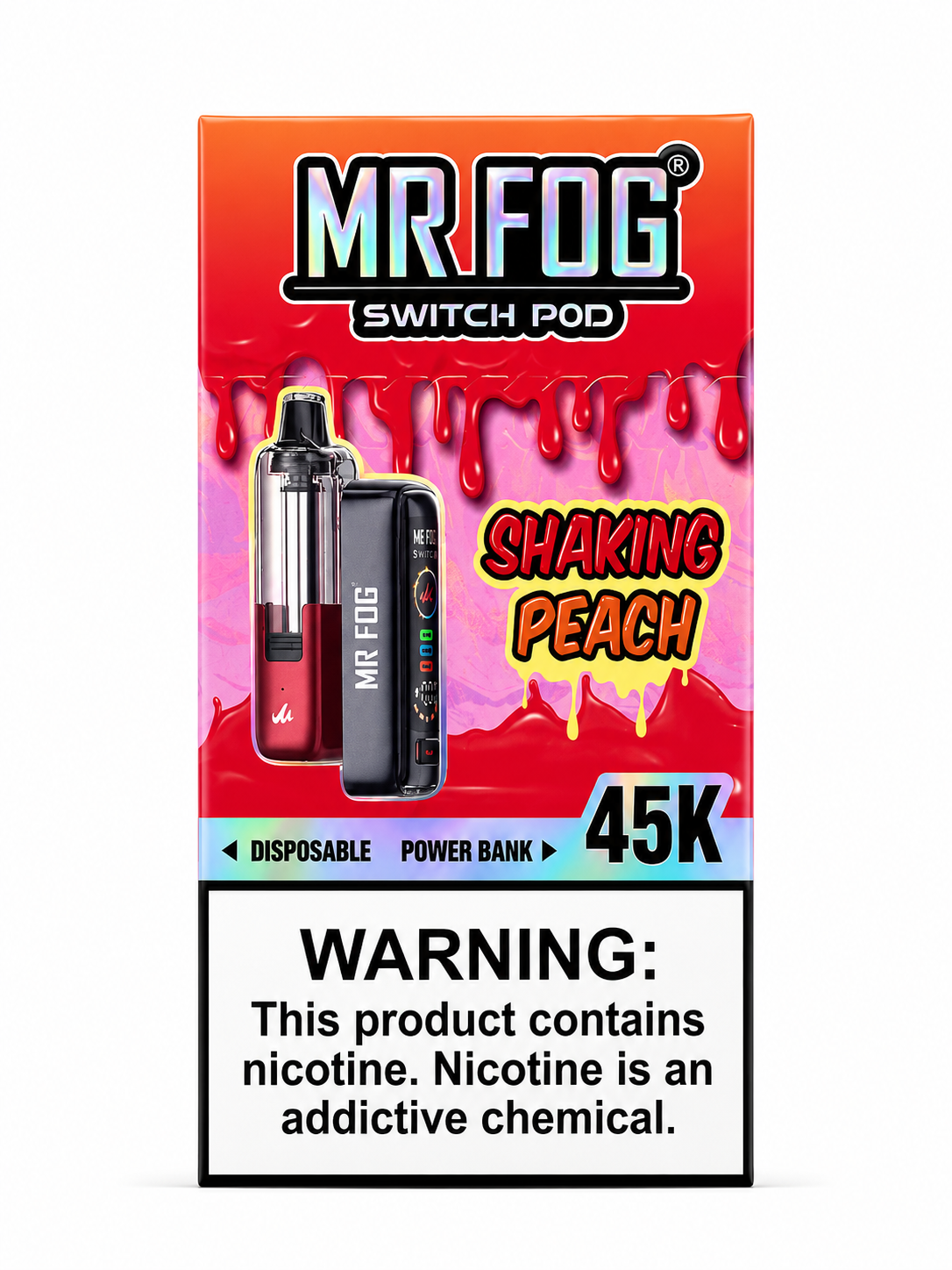 Mr Fog Switch Pod 45K Shaking Peach