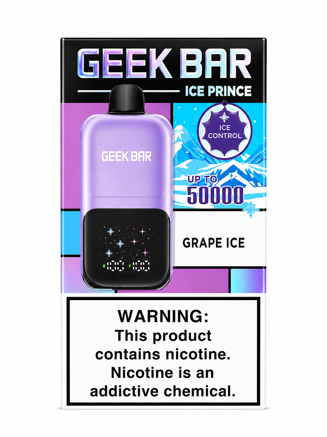 Geek Bar Ice Prince 50K Grape Ice