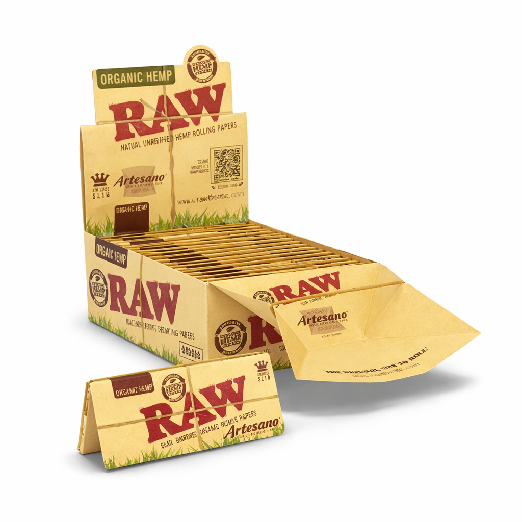 RAW ORGANIC HEMP ARTESANO KING SIZE SLIM ROLLING PAPERS