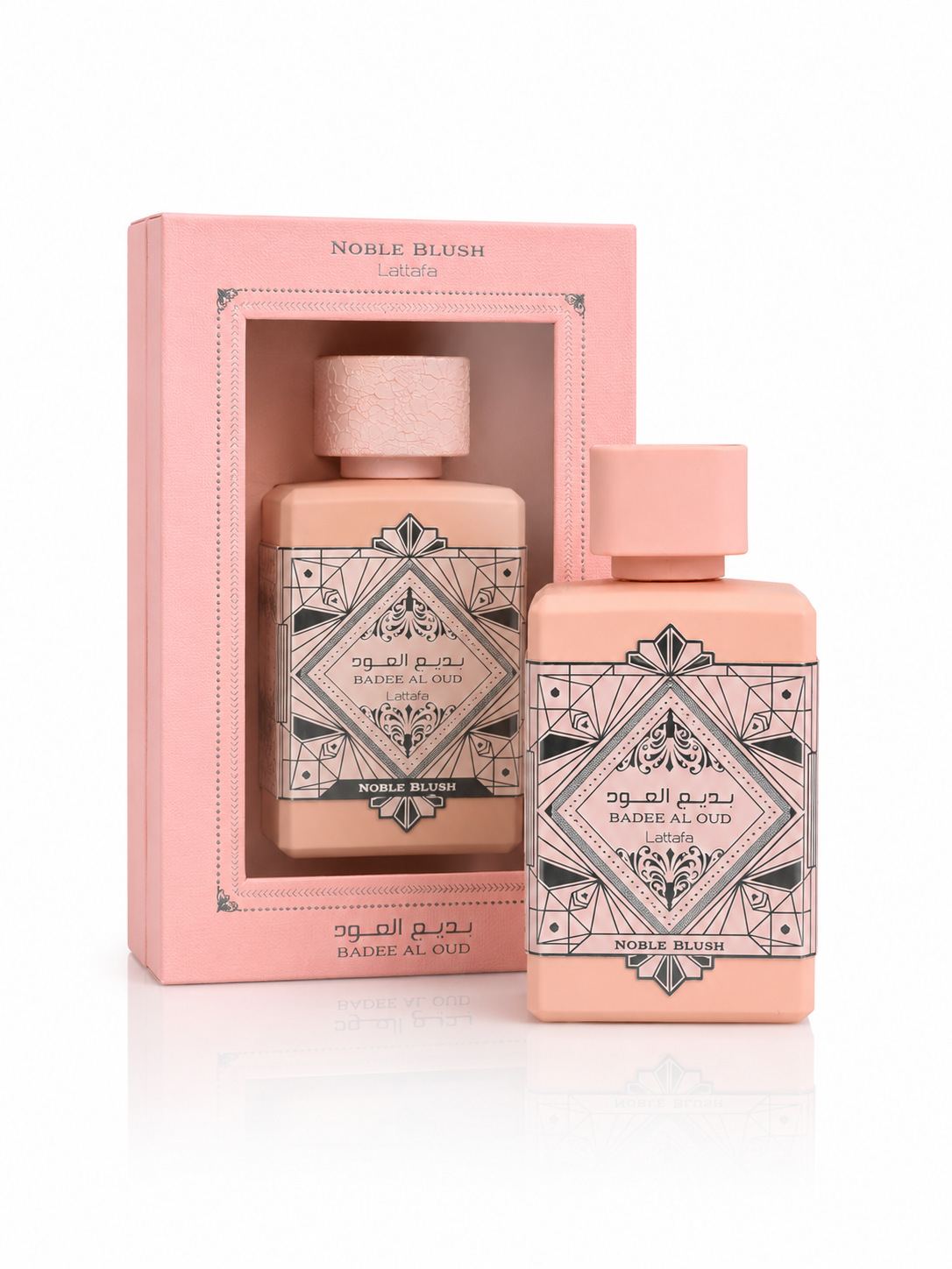 Lattafa Bade'e Al Oud Noble Blush for Unisex Eau de perfume, 3.4 Oz 100 Ml