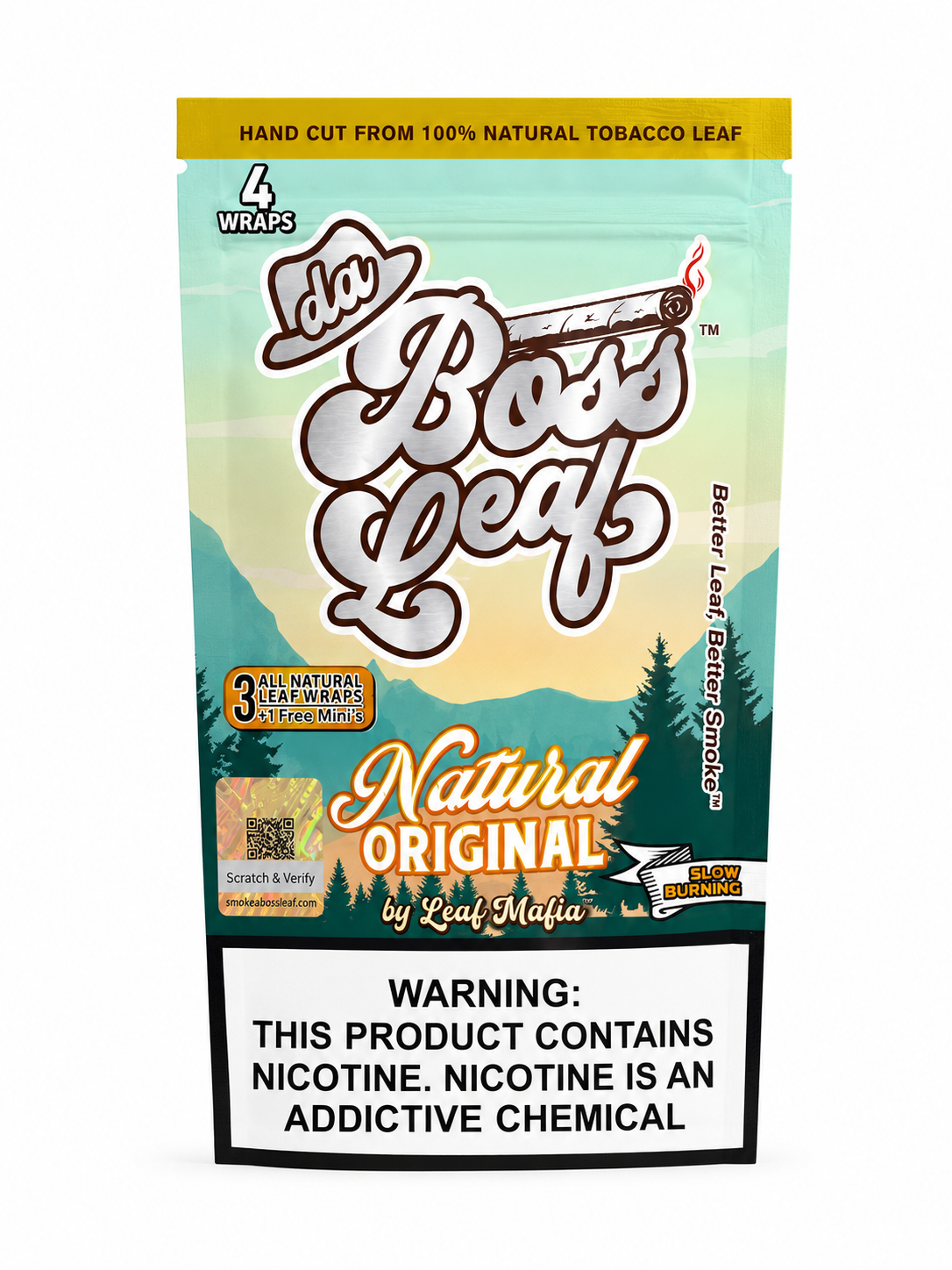 Da Boss Leaf Natural Original 4Pk