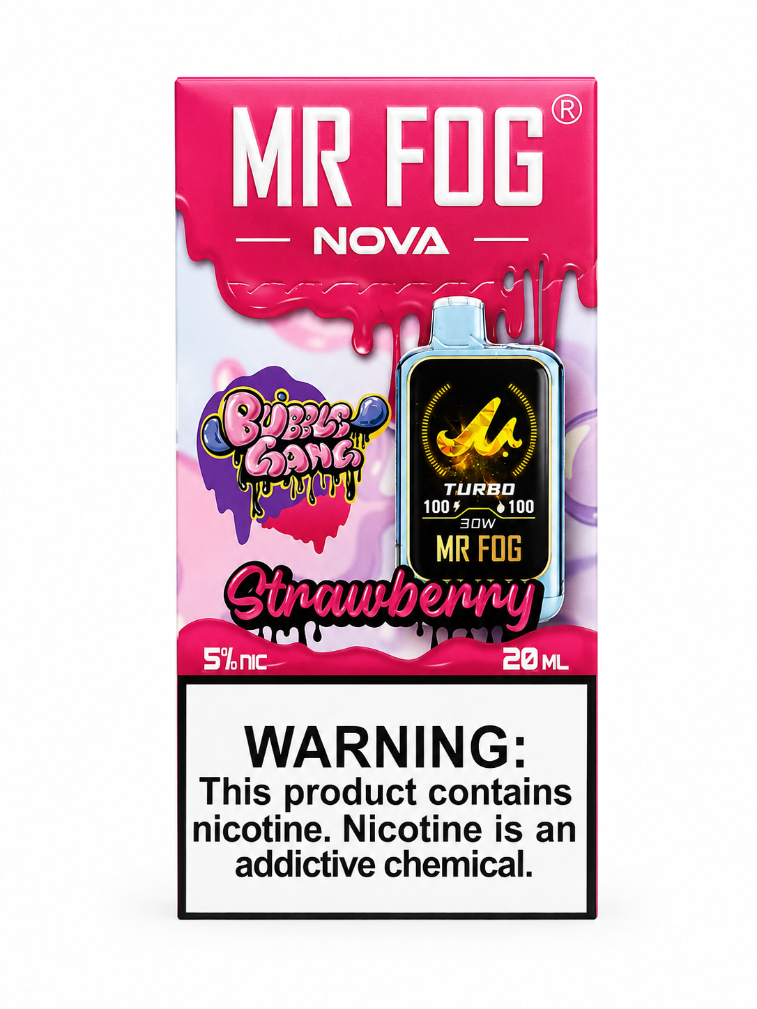 Mr Fog Nova 36K Bubble Gang Strawberry