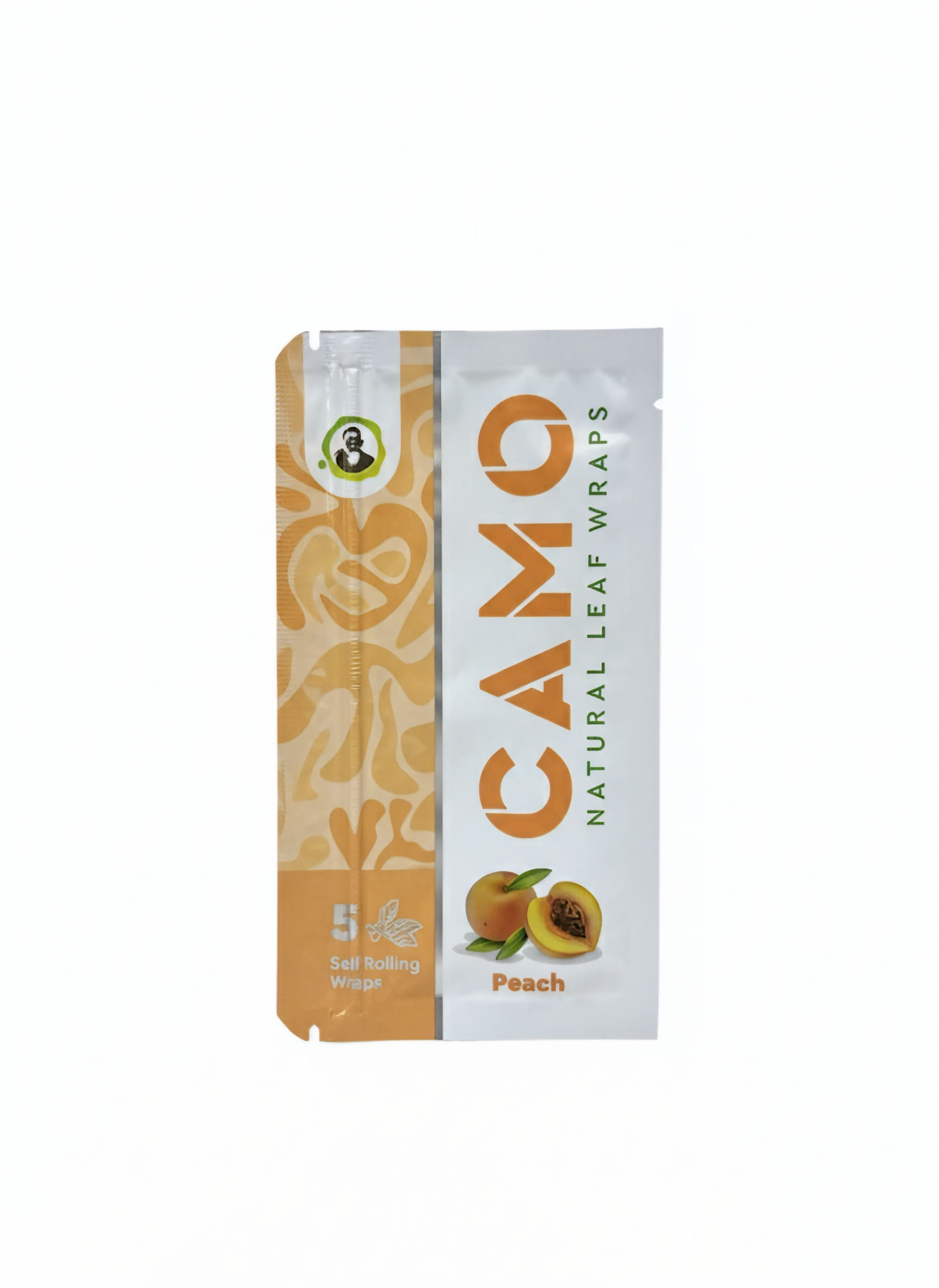 Camo Leaf Wrap Peach 5PK