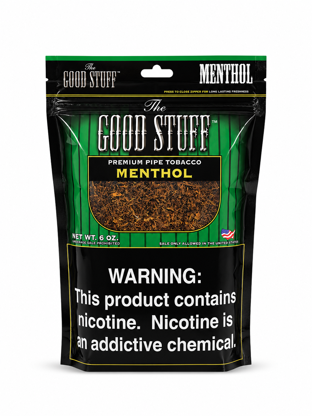 Good Stuff Menthol Pipe Tobacco 6 oz. Bag
