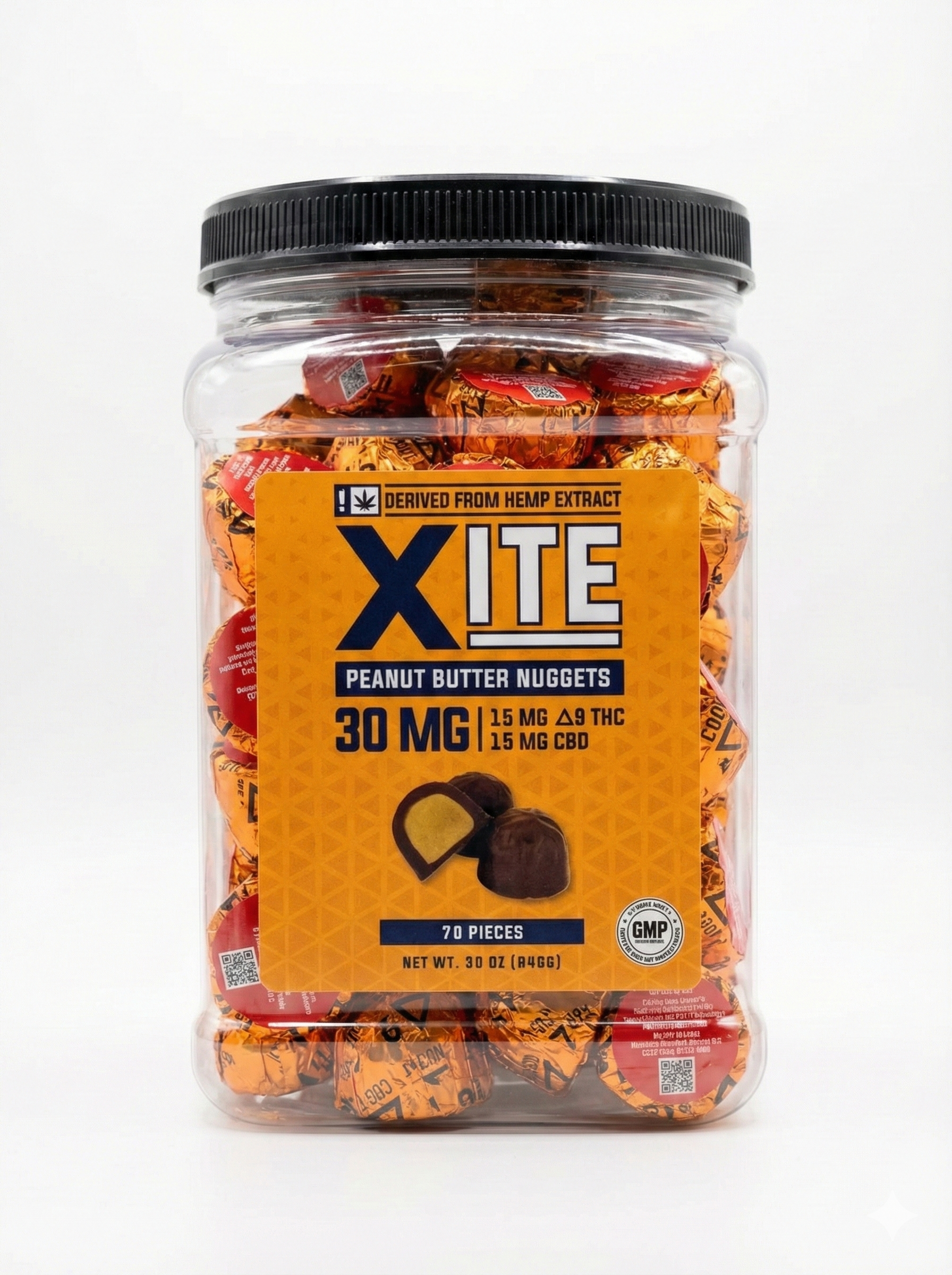 Xite D9 + CBD Peanut Butter Nuggets