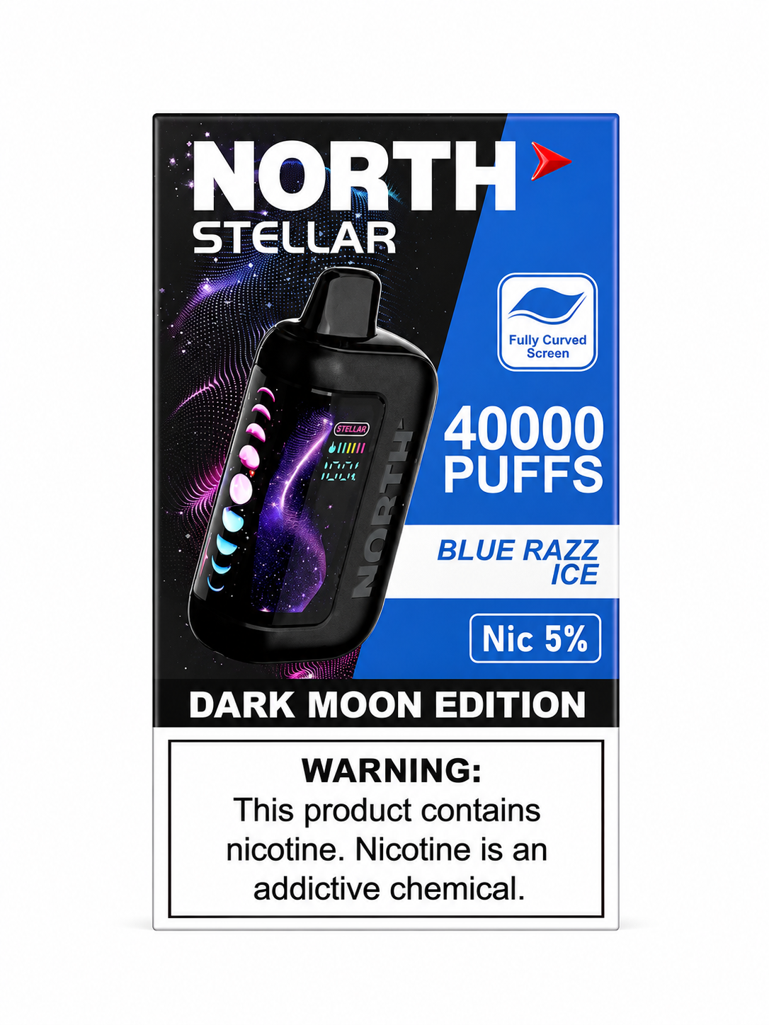 North Stellar 40K Blue Razz Ice