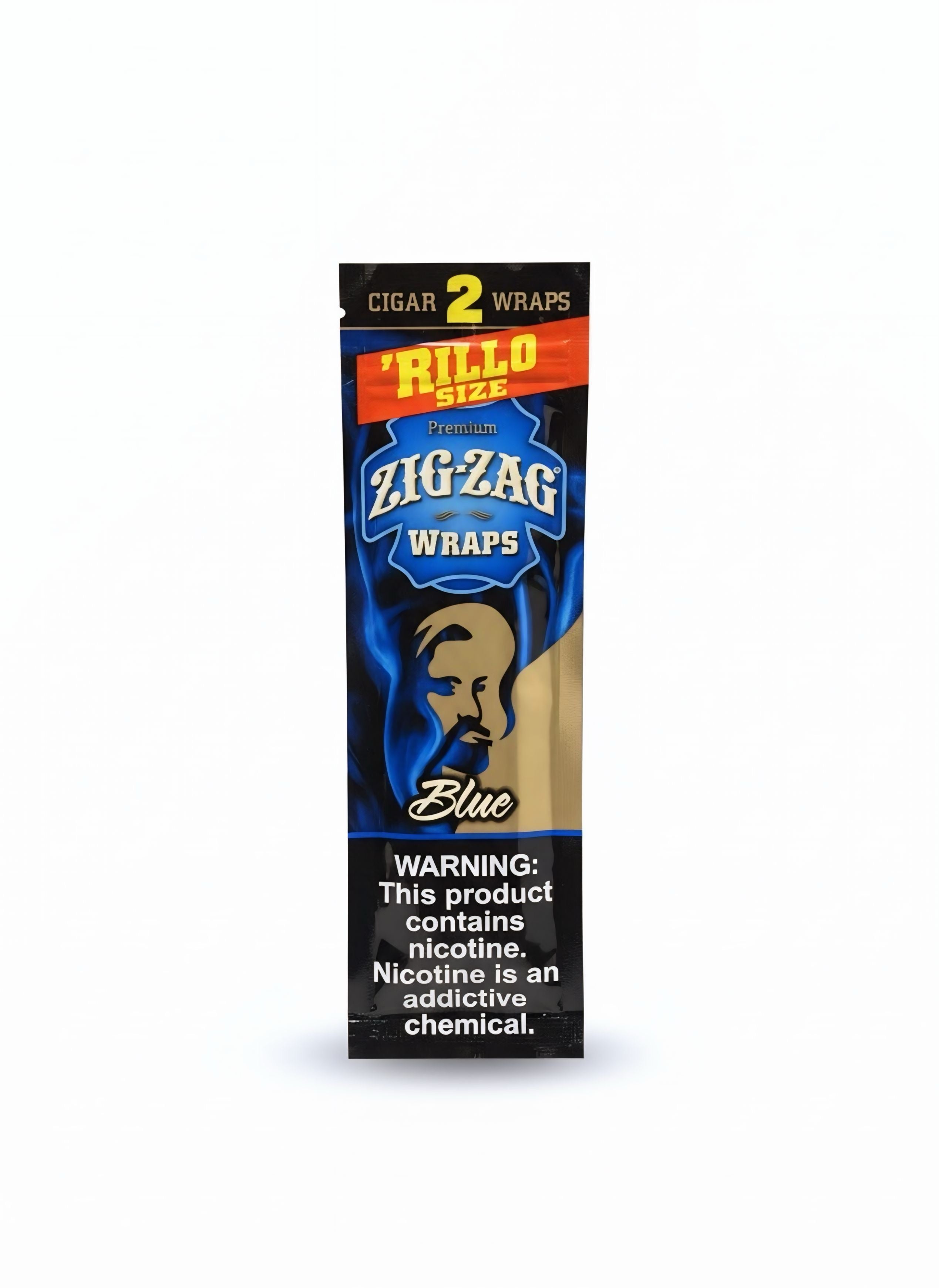 Zig Zag Wrap Blue Rillo Size 4PK