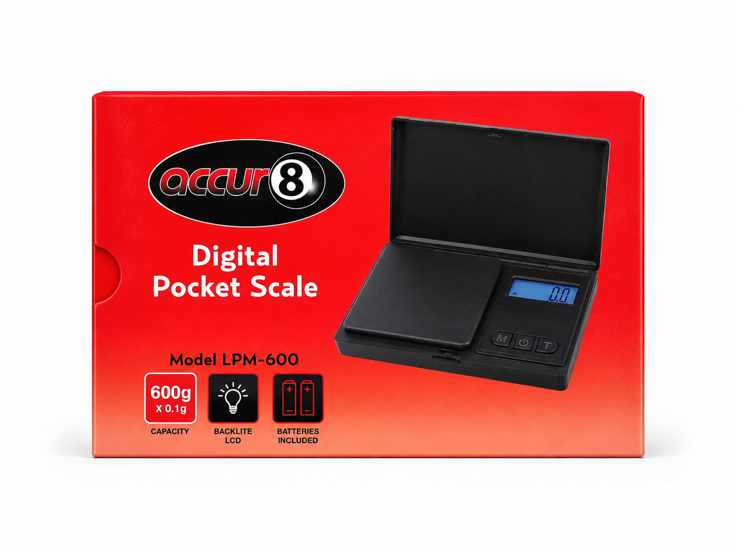 Accur8 Digital Scale 600g/0.1g 4.5in