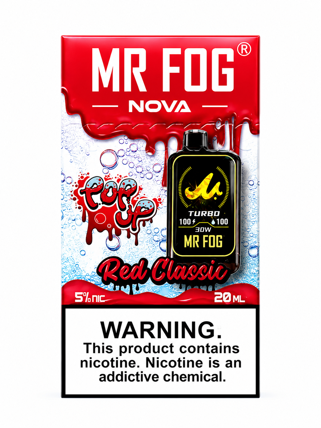 Mr Fog Nova 36K Pop Up Red Classic