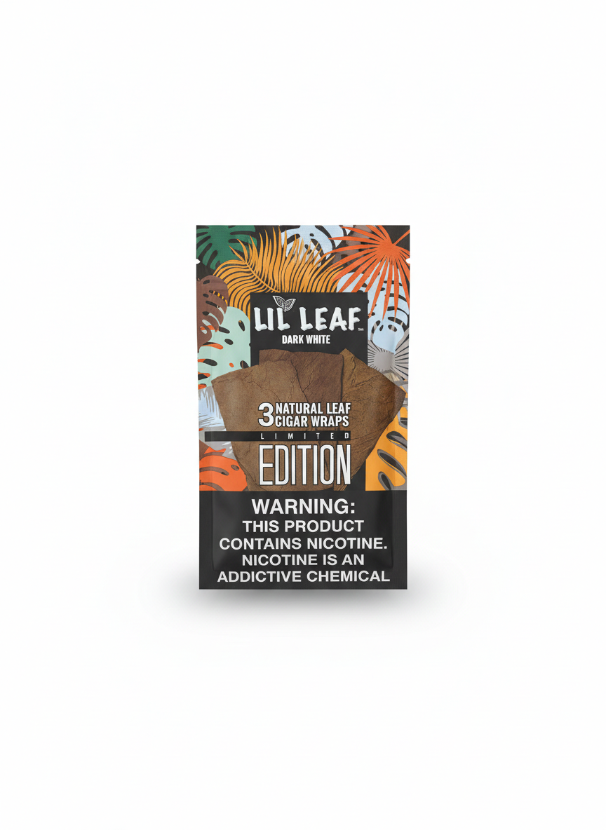 Lil Leaf Dark White 3PK