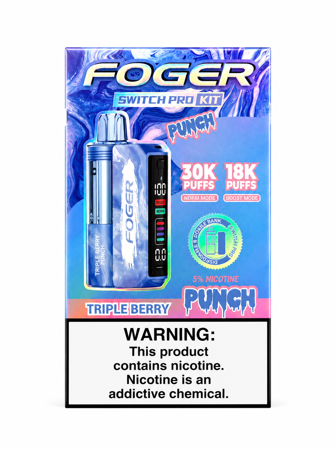Foger Switch Pod 30K  Triple Berry Punch
