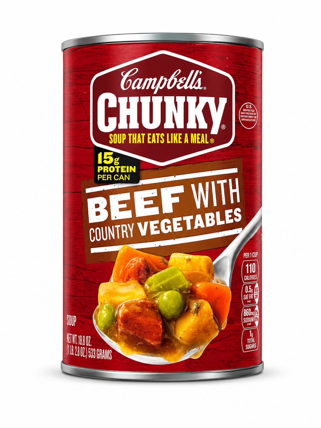 Campbell's Chunky Beef with Country Vegetables Soup 18.8oz