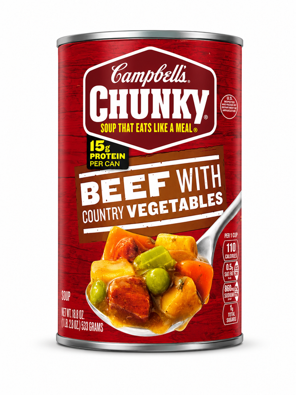 Campbell's Chunky Beef with Country Vegetables Soup 18.8oz