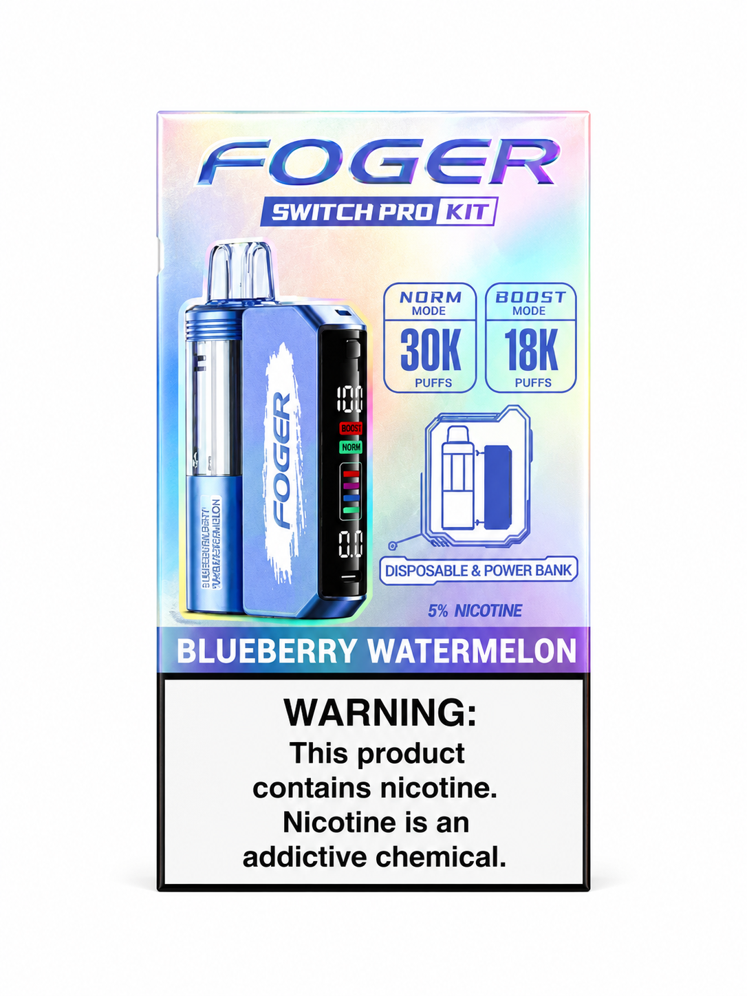 Foger Switch Pod 30K  Blueberry Watermelon