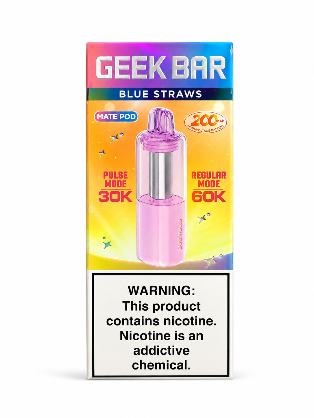 Geek Bar Pod Only 60K Blue Straws