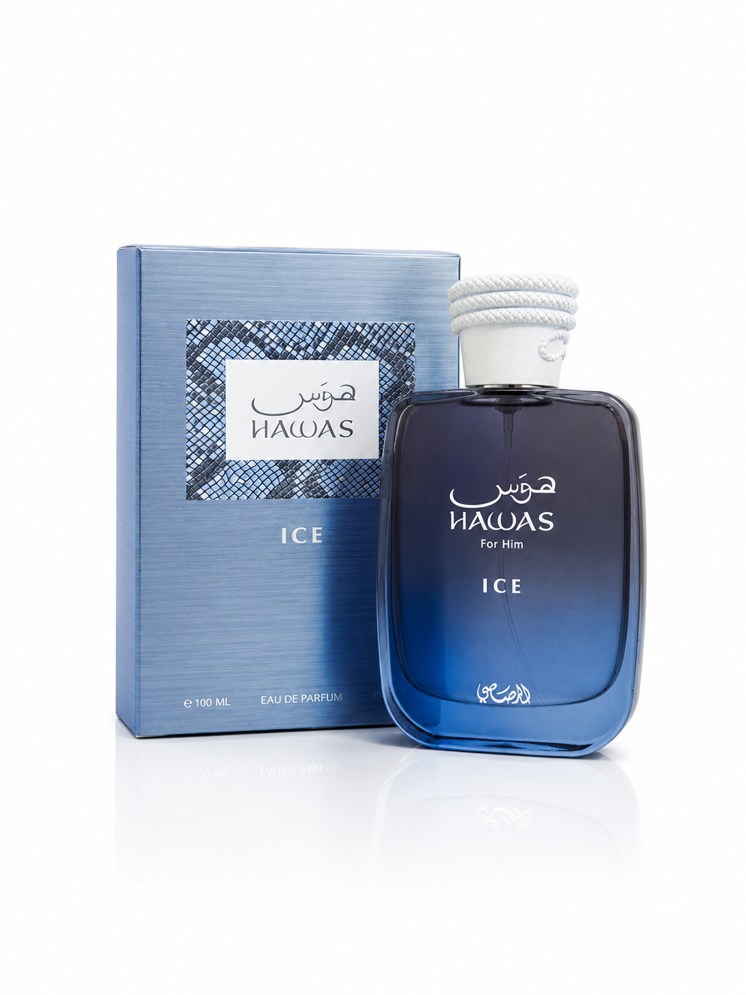 RASASI Hawas Ice for Men Eau de Parfum, 100ml(3.38 Oz), Premium Arabian Fragrance