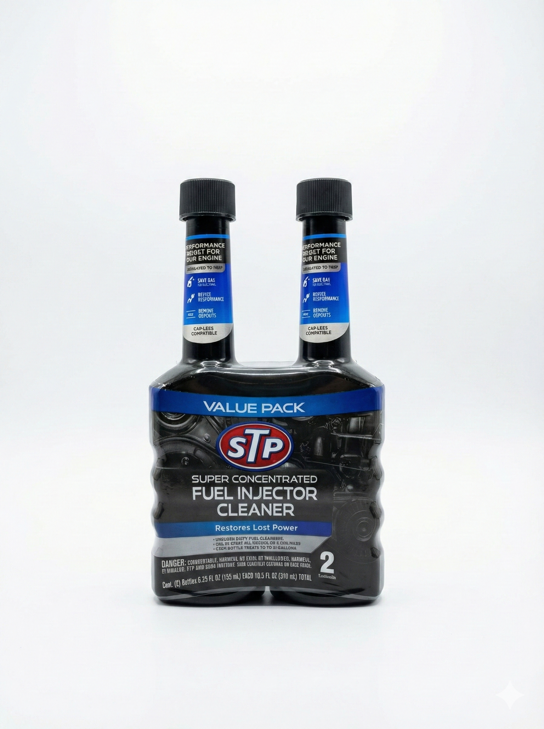 STP Super Concentrated Fuel Injector Cleaner – Value Pack (2 Bottles)